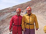 Jens & Matthias vor dem Einstieg Silbermine Potosi