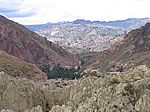 Blick auf La Paz und die wei�en Riesen