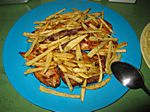 handgemachte Pommes