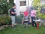 Im Garten beim Grillen