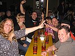 die Stimmung war super, aber nur an unserem Tisch